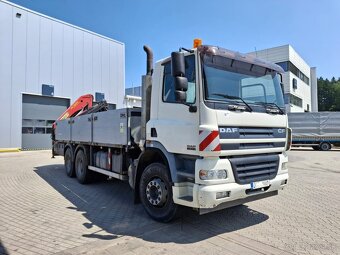 Daf CF 85.430 2006, diesel, valník + Palfinger PK 15500 - 3