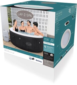 Predám vírivku Bestway Lay-Z Spa Miami - NOVÁ / ZABALENÁ - 3