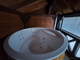 Drevená kúpacia kaďa / vírivka 220 cm na drevo - ZLAVA - 3