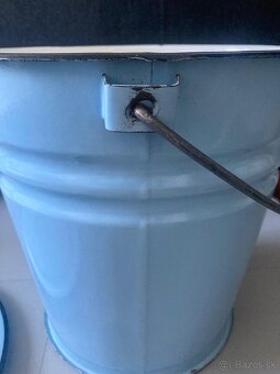 Smaltované vedro s pokrievkou - 3