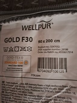 Predam matrac 90x200 Gold F30 - 3