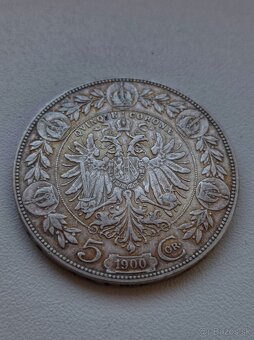 5 Korún FJ I. 1900 Rakúsko - Uhorsko - 3