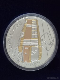 Strieborna pametna minca CKD-tramvaj - 3