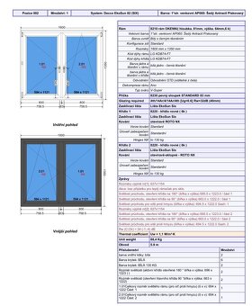 OKNA NOVÉ VOBEC NEPOUZITE 3 sklo - 3