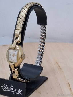 Predám funkčné dámske pozlátené hodinky JUNGHANS 17 jewels 1 - 3