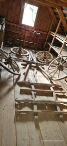 Predám kolesá z voza, drevený voz - 3