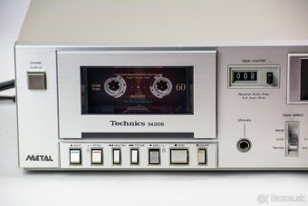 TECHNICS RS-M205 / strieborný japonský tapedeck - 3