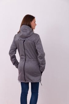 Nová bunda na nosenie detí vpredu a na chrbte - Softshellová - 3