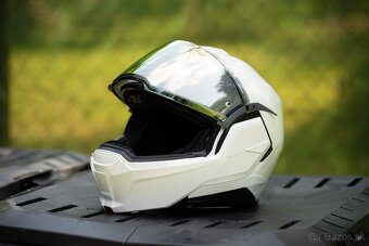 Preklápacia prilba na motocykel HJC I100 Solid perleťovo bie - 3