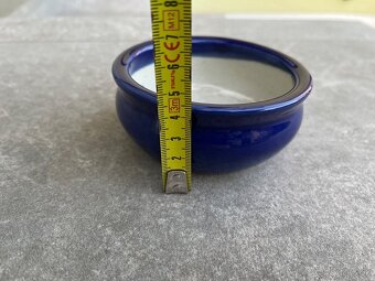 Predám modrú keramickú misku - 3