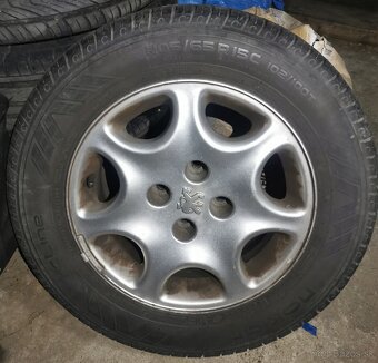 Letné pneumatiky Nokian Cline 205/65 R15C + disky Peugeot - 3