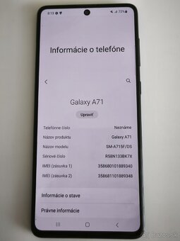 Samsung Galaxy A71 Cierny 6/128 Gb - 3
