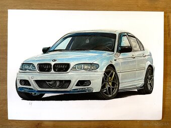 Predám kresbu bmw e46 - 3