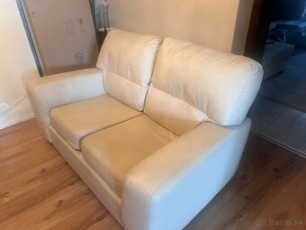 Krémové sedačky z eko kože - 3