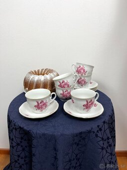 Kávová, čajová súprava, šálky Bohemia Czechoslovakia - 3