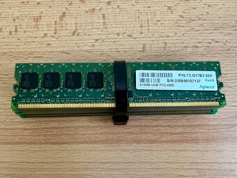 Predám pamäťové moduly DDR2 4GB 2GB 1GB 512MB - 3