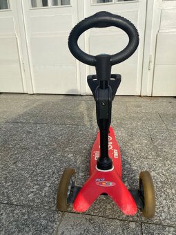 Kolobežka/odrážadlo MICRO Mini 3v1, červenè - 3