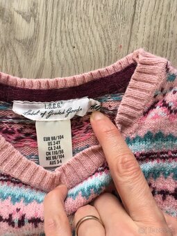 dievčenské úpletové šaty zn. H&M - 3