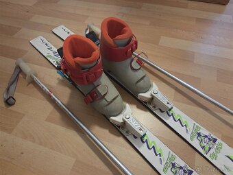 Detské lyže 100 cm s lyžiarkami - 3