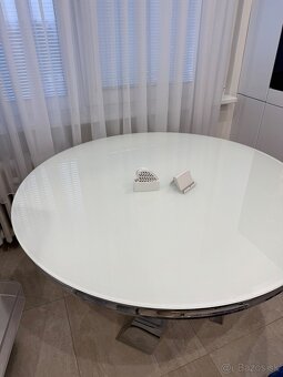 Kuchynský mohutný sklenený stôl - 3