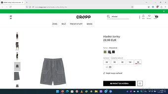 Kraťasy Cropp tmavosivé - 3