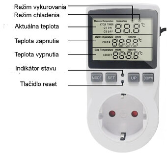 Zásuvkový termostat KETOTEK KT3100 - 3