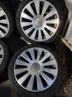 4ks alu disky orig. Audi 5x112 r19 pneu 255/40 R19 - 3