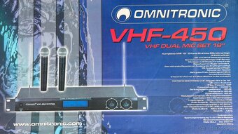 Omnitronic VHF-450 SET 2, bezdrôtový mikrofónny set VHF - 3