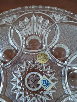 Krištálová brúsená tácka - 3