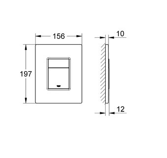 WC tlacidlo Grohe - bronz - 3