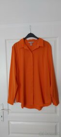 Košeľa, Blúzka oranžová veľ. 46 - 3