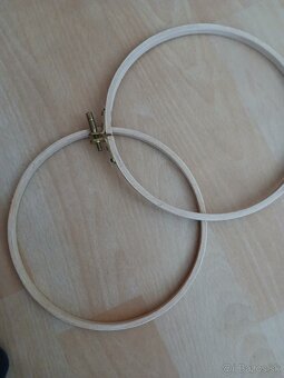 Drevená obruč na plátno s novými bavlnkami - 3