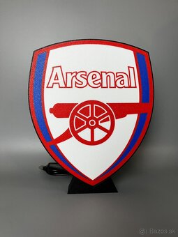 Arsenal LED logo lampa - 3