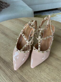 Lodičky v štýle Louboutin veľ. 39 - 3