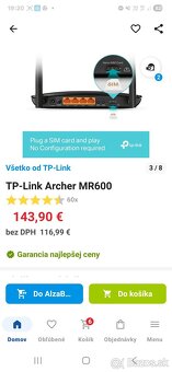 TP-Link Archer MR600 na SIM kartu 4G+LTE NOVÝ vo folii - 3