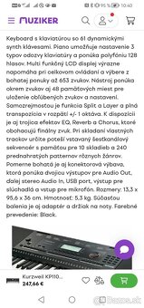 Klávesy s dynamikou Kurzweil KP110 - 3