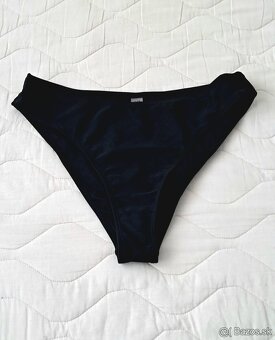 Plavky dvojdielne čierne M - 3