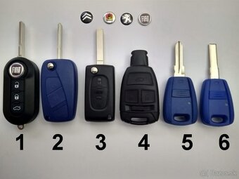 Fiat obal kluča autokluč Ducato 500 Idea scudo linea - 3