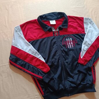 Vintage 80s Adidas tracksuit jacket bunda mikina na zips M - 3