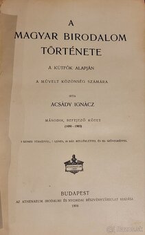Ignácz Acsády: Dejiny Uhorska I-II (1490-1903) - 3