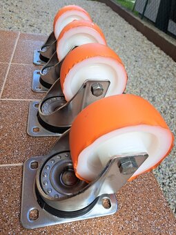 Nylonové/Nerezové koliečka sada - 3