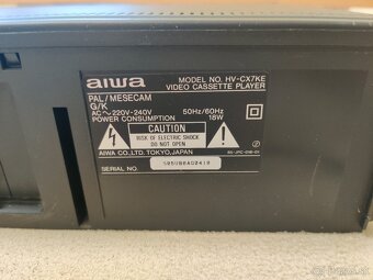 Predám VHS prehrávač Aiwa HV-CX7-KE.,, - 3