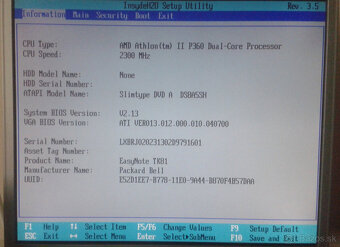 Predám ND na Packard Bell Easynote TK81 PEW96 - 3