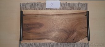 Drevená servírovacia doska, podnos - 3