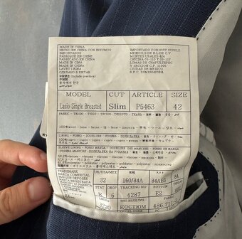 Suitsupply Lazio 42 3-piece 110s - 3