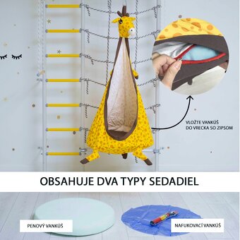Nová zabalená Hojdacia sieť „Žirafa“ - 3