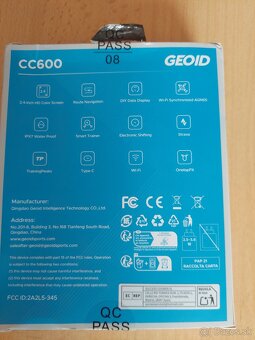 Cyklopočítač GPS Geoid CC600 - 3
