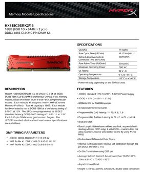 RAM DDR3 2x8GB KIT - 3