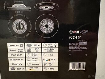 LED stropné svetlo s ventilátorom - 3