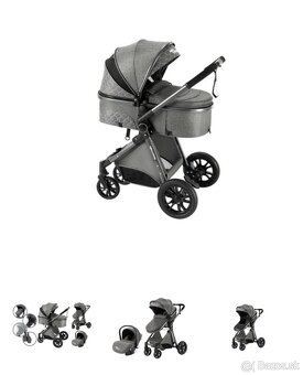 Kočík 3v1- hnedej farby - 3